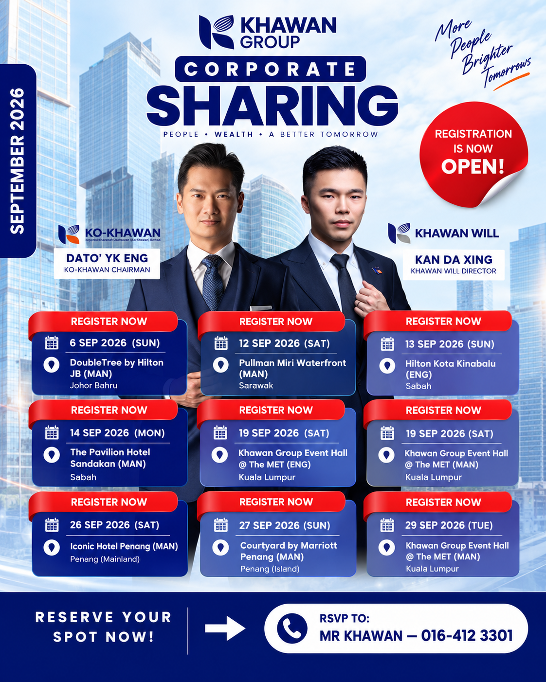 KHAWAN GROUP Corporate Sharing —YEAR 2026 is now open for registration!