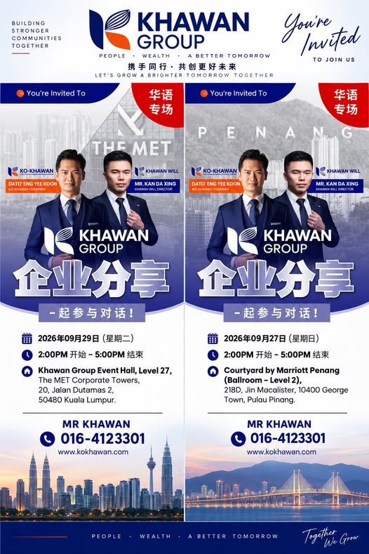 KHAWAN GROUP 企业分享 · KUALA LUMPUR .华语专场